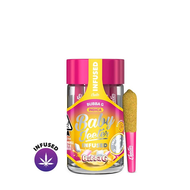 Jeeter Baby | .5gx5pk - Bubba G - INFUSED Pre-Rolls - Indica