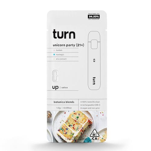 1.0g AIO | unicorn party (21+) | botanica blends | up | - Turn -  - $35 - Vape Pens