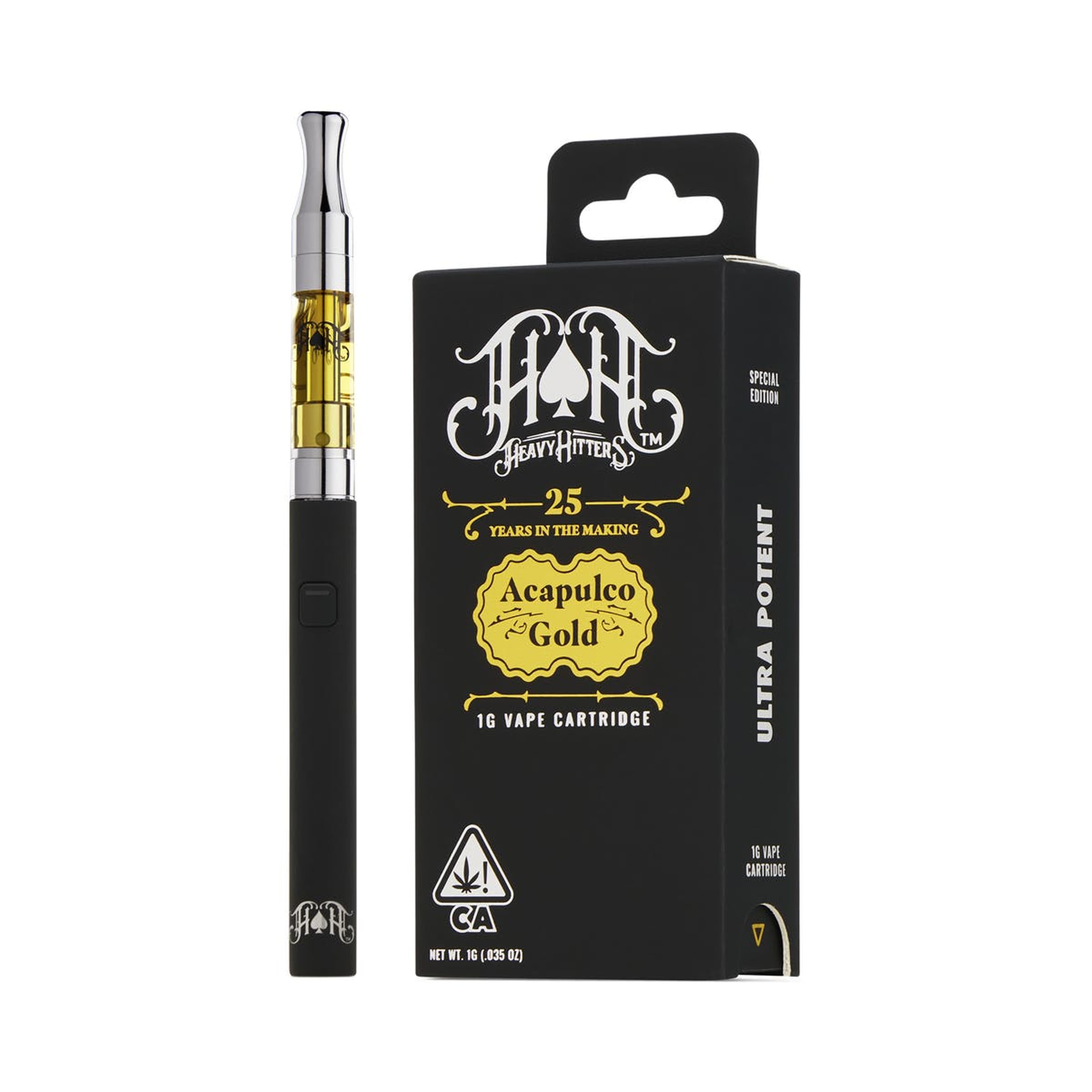 Acapulco Gold | Sativa - 25th Anniversary Special Edition-1G Vape Cartridge - Heavy Hitters - - $75 - Concentrates