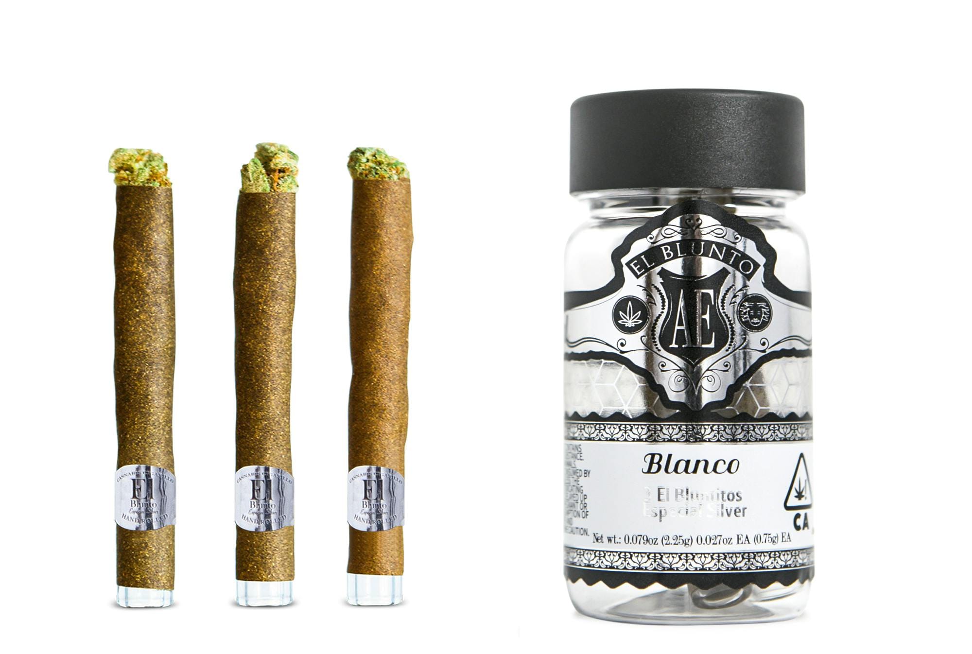 Blanco - 2.25g 3 Mini Blunt Pack - El Blunto - .75g 3 Pack Indica - $33 - Blunt Pack