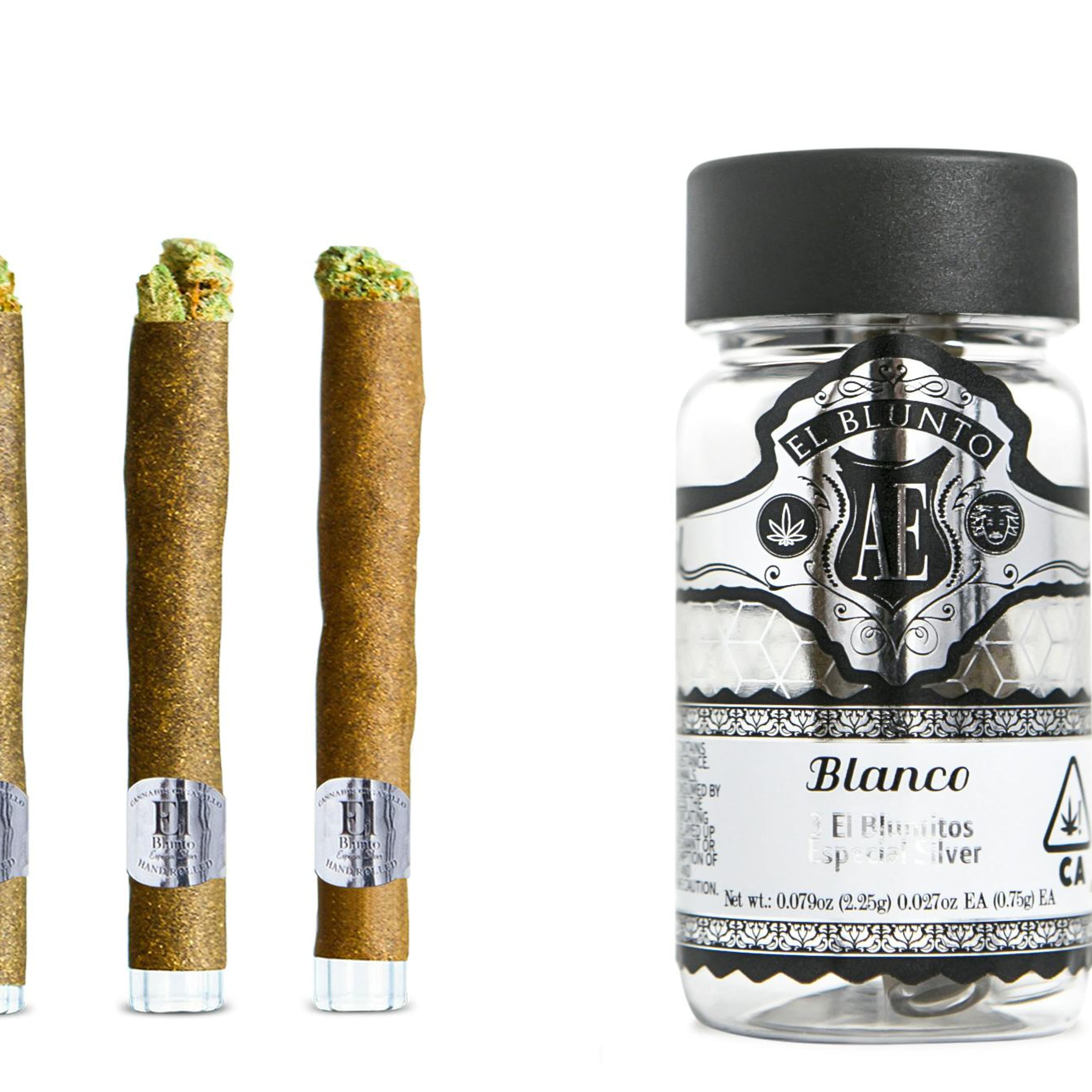 Blanco - 2.25g 3 Mini Blunt Pack - El Blunto - .75g 3 Pack Indica - $33 - Blunt Pack