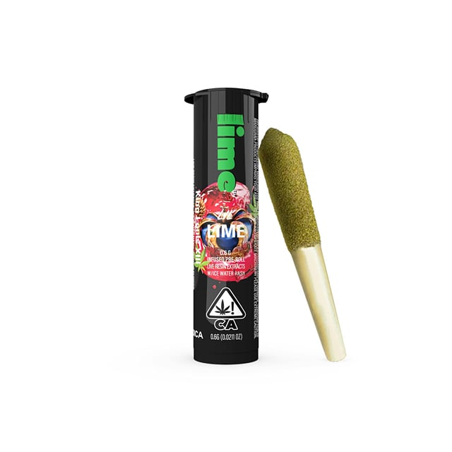 Lime - Diamond & Hash Infused Lil' Lime (.6g Mini Pre Roll) - King Louis XIII
