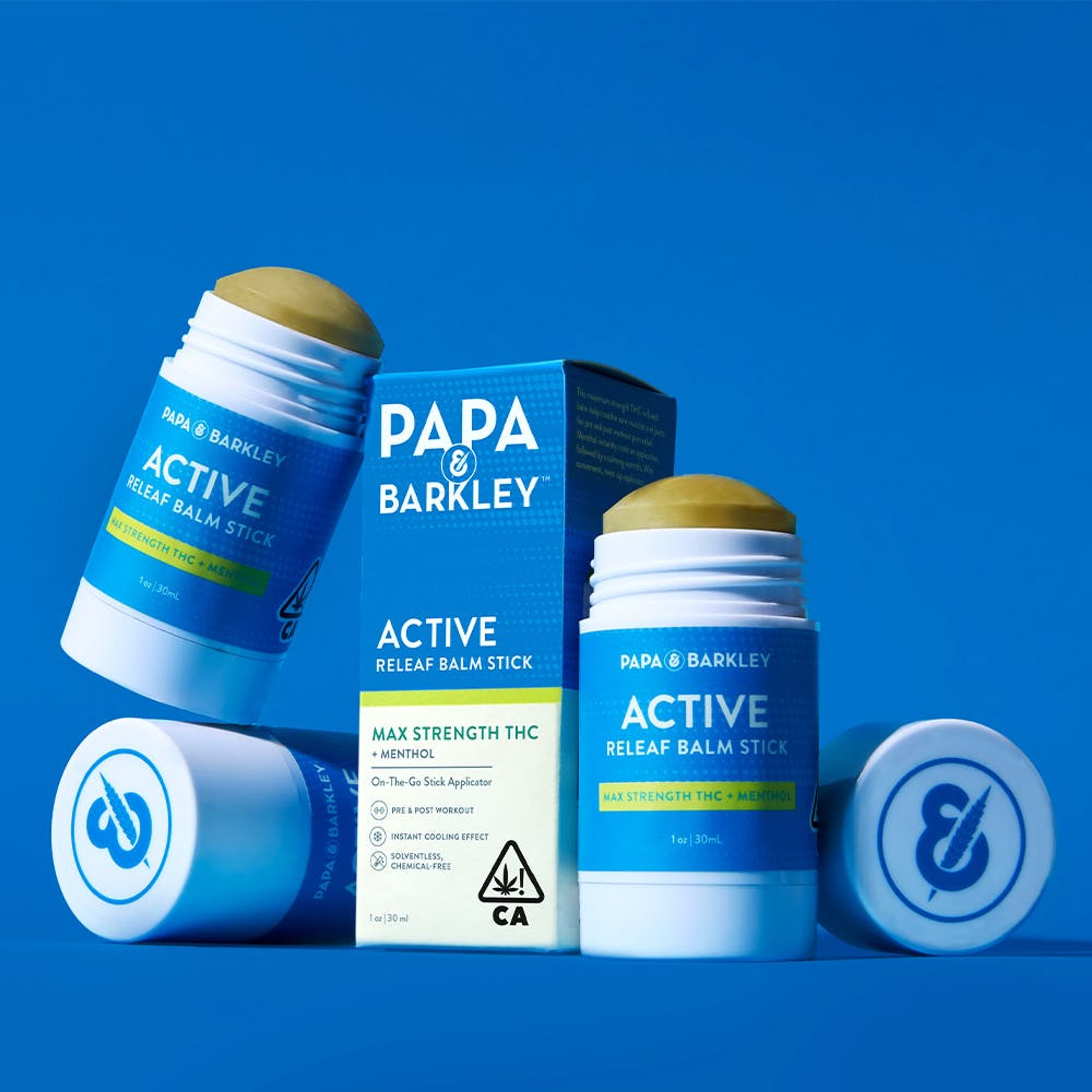 Active Releaf Balm Stick (THC Rich) - 30ml - Papa & Barkley - - $50 - Topicals