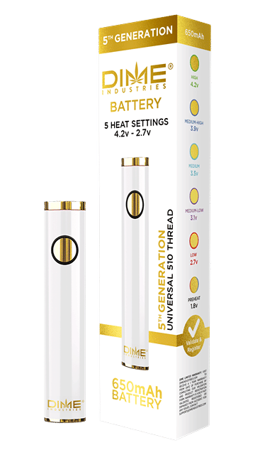 Dime Battery | White