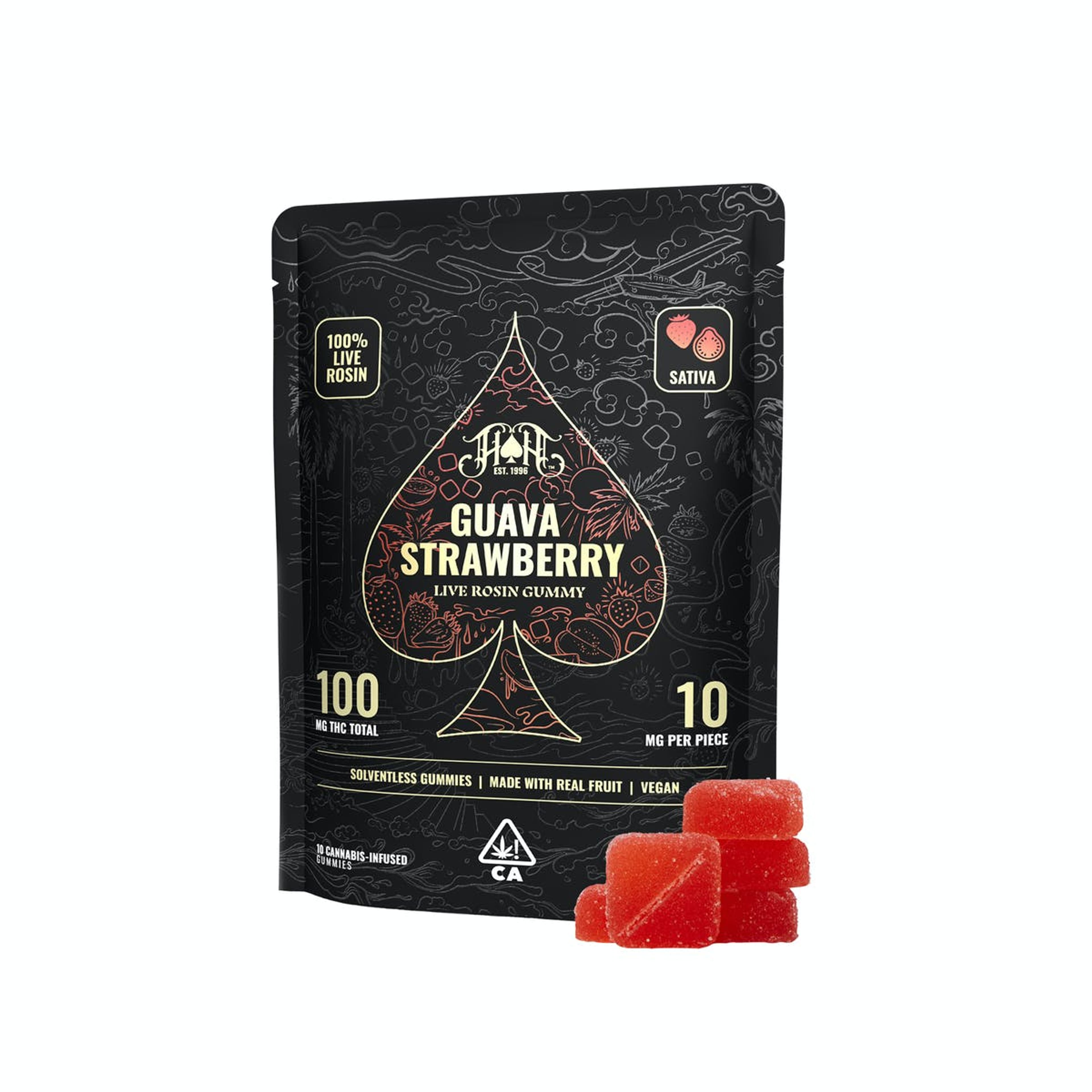 Heavy Hitters Rosin Gummies | Guava Strawberry - Sativa - Heavy Hitters - - $24 - Edibles