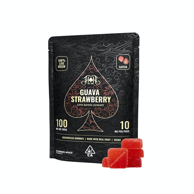 Heavy Hitters Rosin Gummies | Guava Strawberry - Sativa