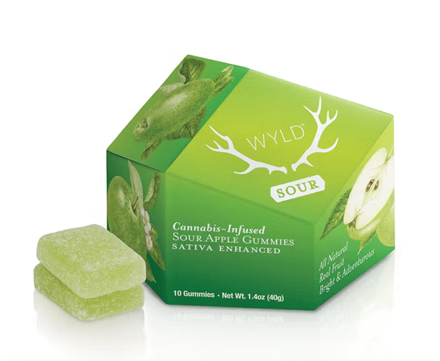 Sour Apple Sativa Enhanced Gummies | 100mg