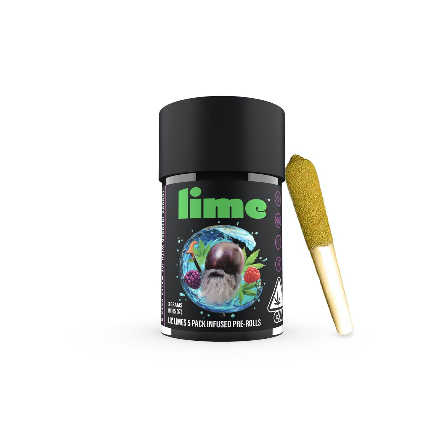 Purple Zaza - Lil' Limes 5pk Pre Rolls *B2G1 EVERYDAY* - Lime - Purple Zaza (H) - $29 - Pre-Rolls