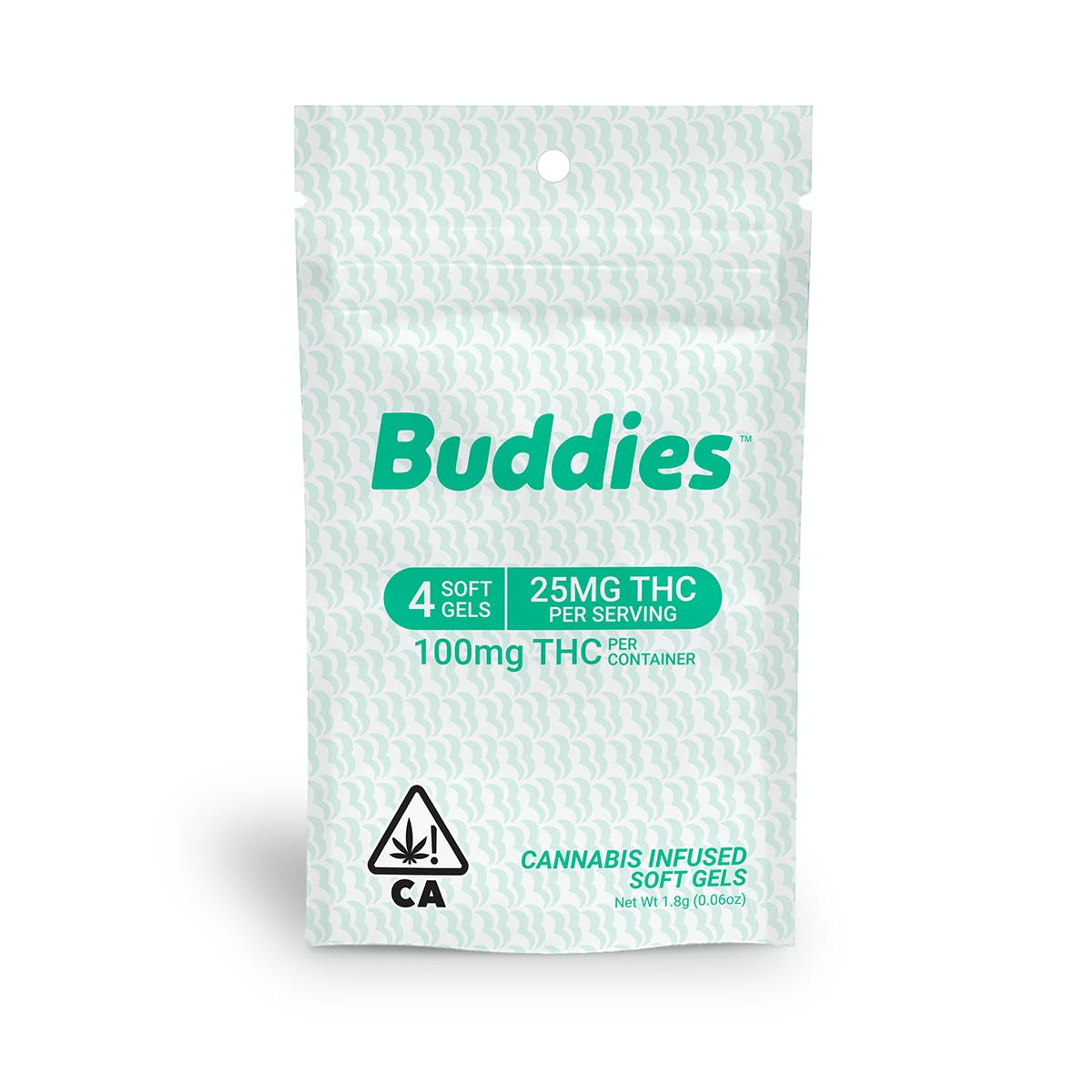 Soft Gels - 25mg x 4ct - Buddies - THC 25 4ct - $5.20 - Edibles