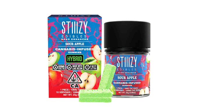 STIIIZY - Sour Apple Live Resin NANO Gummies - Stiiizy - STIIIZY - Sour Apple Live Resin NANO Gummies - $20 - Edible