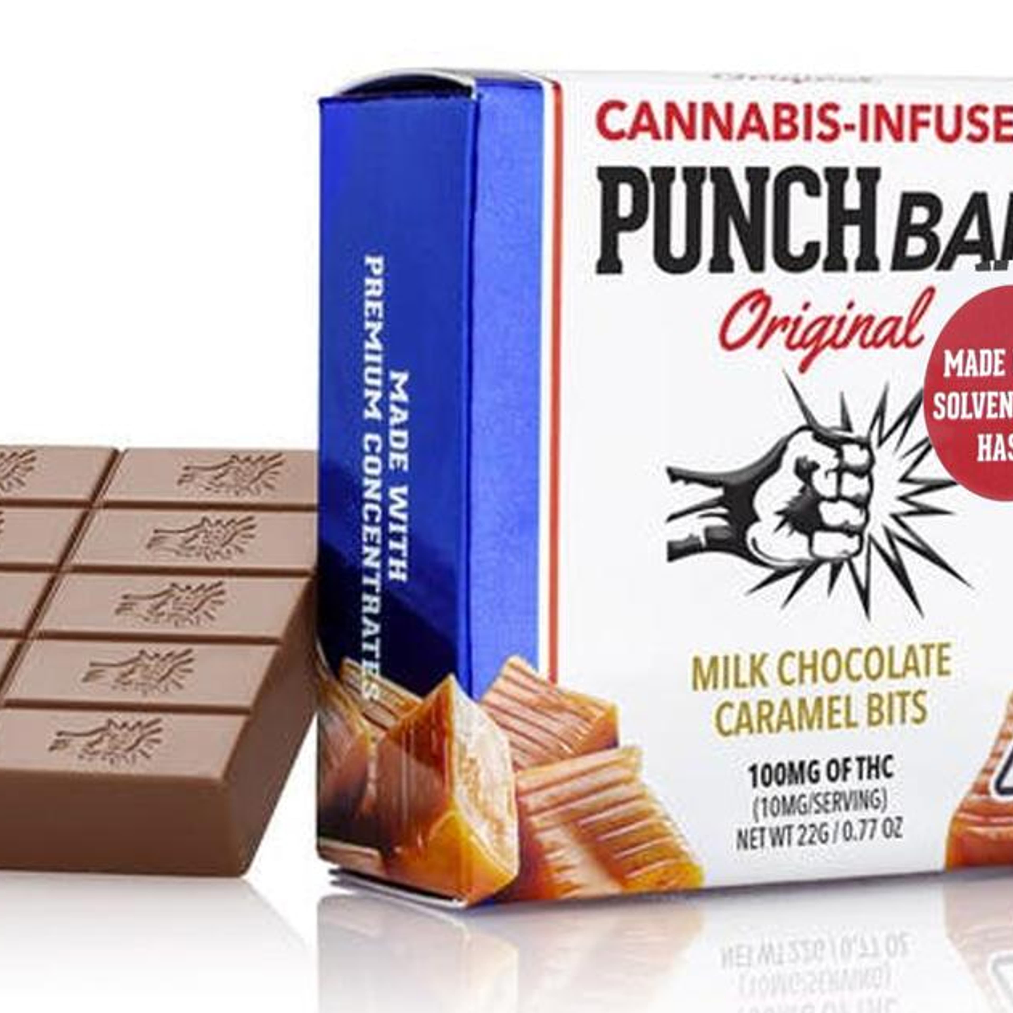 $18.73 Caramel Bits Milk Chocolate Solventless 100mg - Punch Bar - - $12 - Edibles
