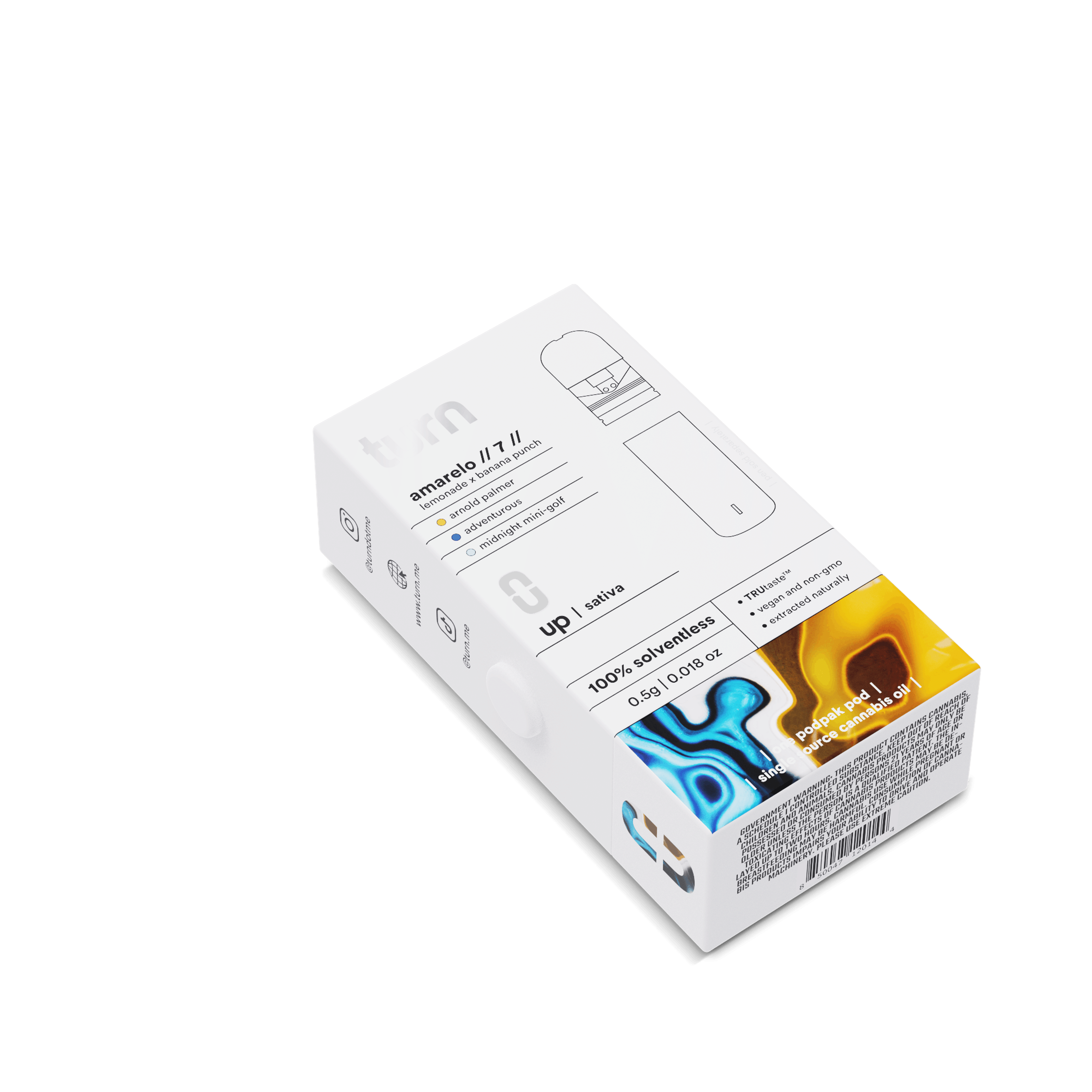 turn: 0.5g pod | amarelo // 7 // | 100% solventless | up | - turn - - $50 - Pods