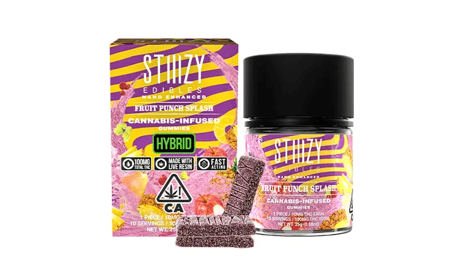 STIIIZY - Fruit Punch Splash Live Resin NANO Gummies - Stiiizy - STIIIZY - Fruit Punch Splash Live Resin NANO Gummies - $20 - Edible