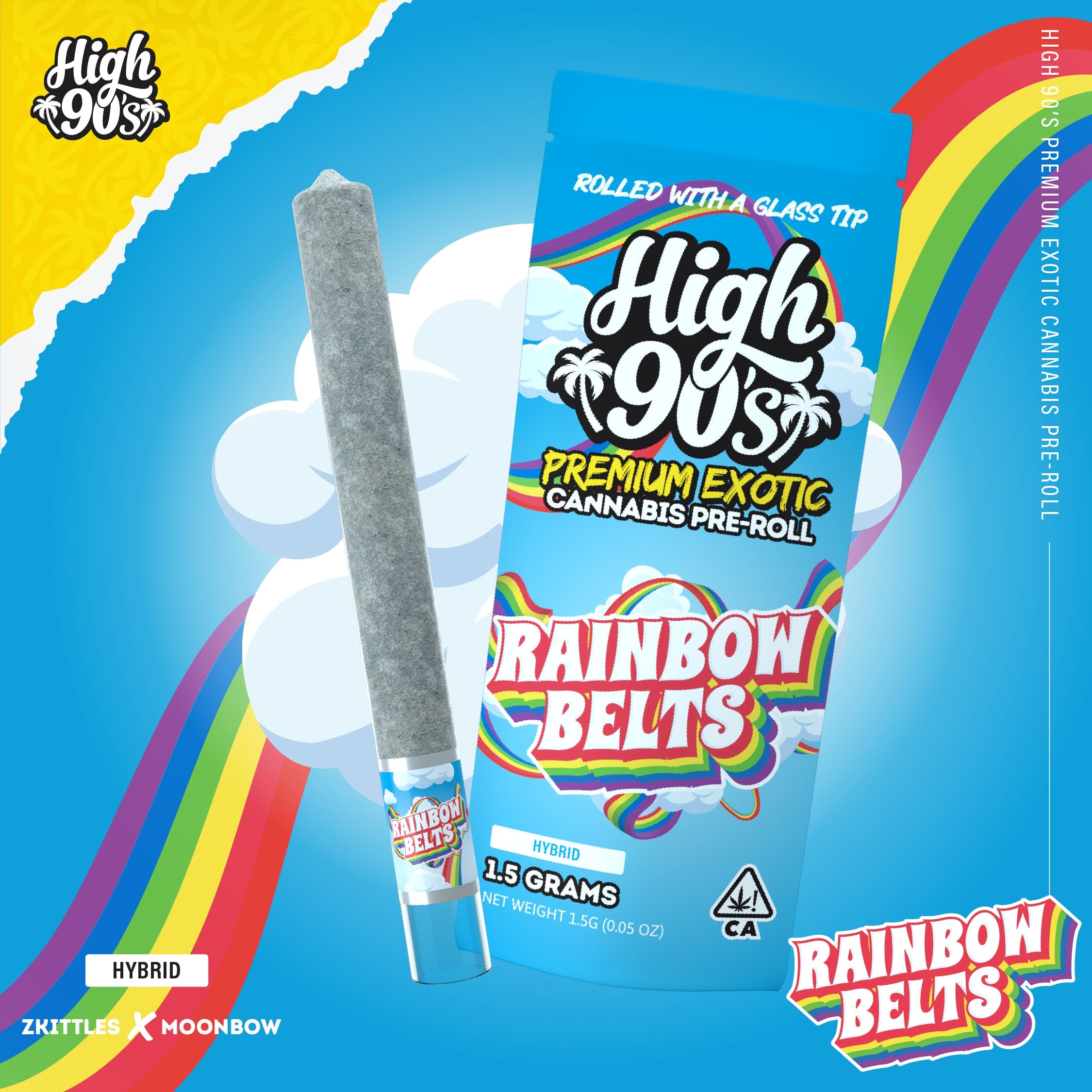 RAINBOW BELTS 1.5G - H90 -  - $10.75 - Pre-Roll Flower