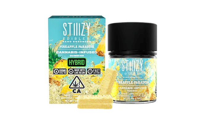 STIIIZY - Pineapple Paradise Live Resin NANO Gummies - Stiiizy - STIIIZY - Pineapple Paradise Live Resin NANO Gummies - $20 - Edible