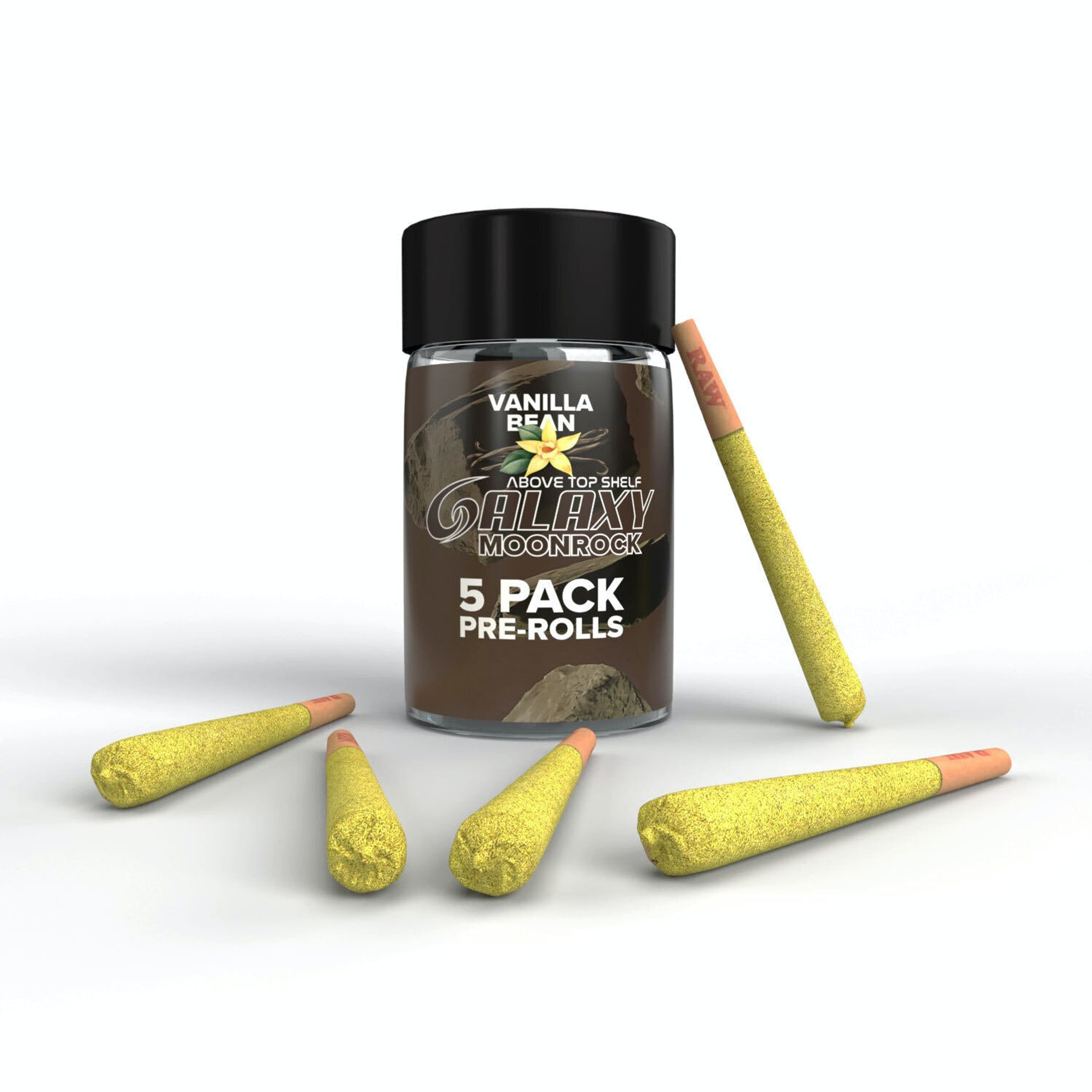 Vanilla Bean Moonrock Infused 5 pack Preroll - Galaxy - - $28.81 - Pre-Rolls