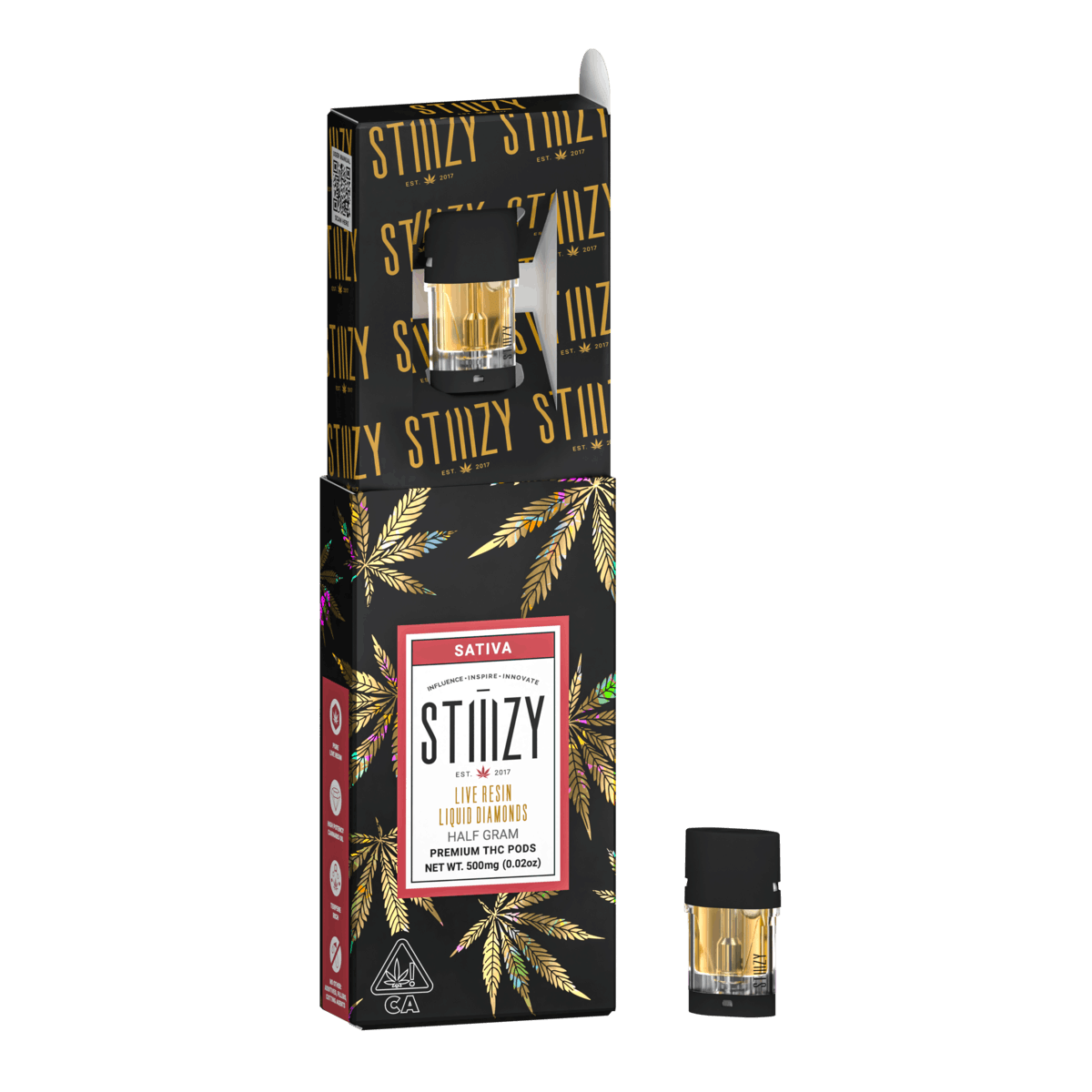 Pod: Green Crack | Live Resin Liquid Diamonds Pod - .5g - STIIIZY -  - $16 - Cartridges / Pens