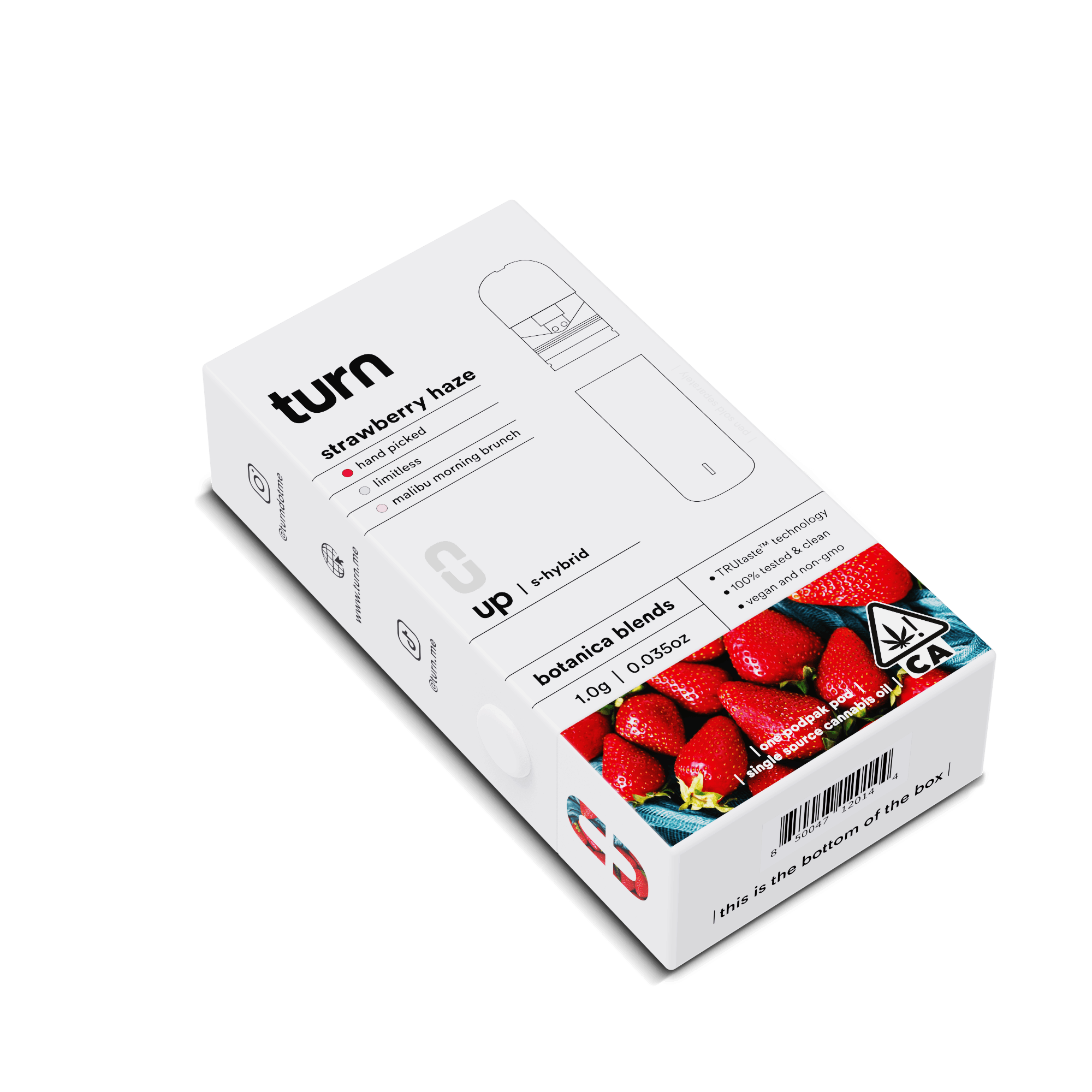 Strawberry haze (s-hybrid) / botanica blends / 1g pod - Turn -  - $25.21 - Vapes
