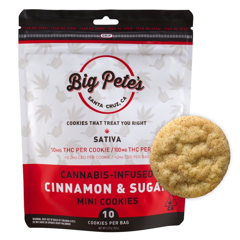 Cinnamon & Sugar Cookie Sativa 100mg (10pk) - Big Pete's Treats -  - $25.99 - Edible