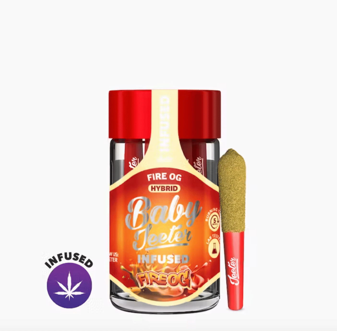 Fire OG Baby Jeeter 5pk Prerolls 2.5g - Jeeter -  - $42.50 - Pre-Rolls