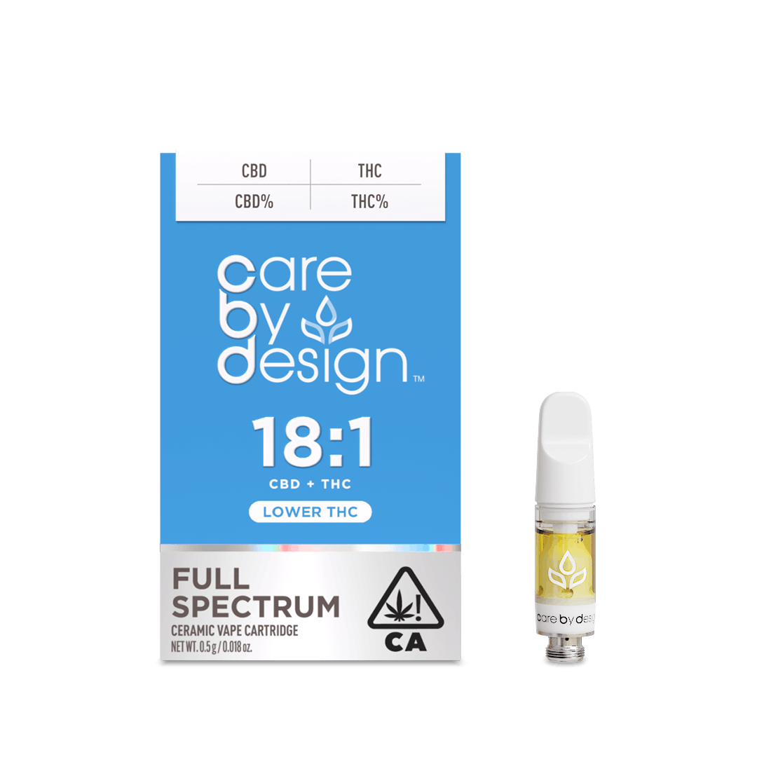 18:1 CBD 1g Vape Cartridge - Care By Design - High CBD 1 Cartridge - $46 - 510 Cartridges