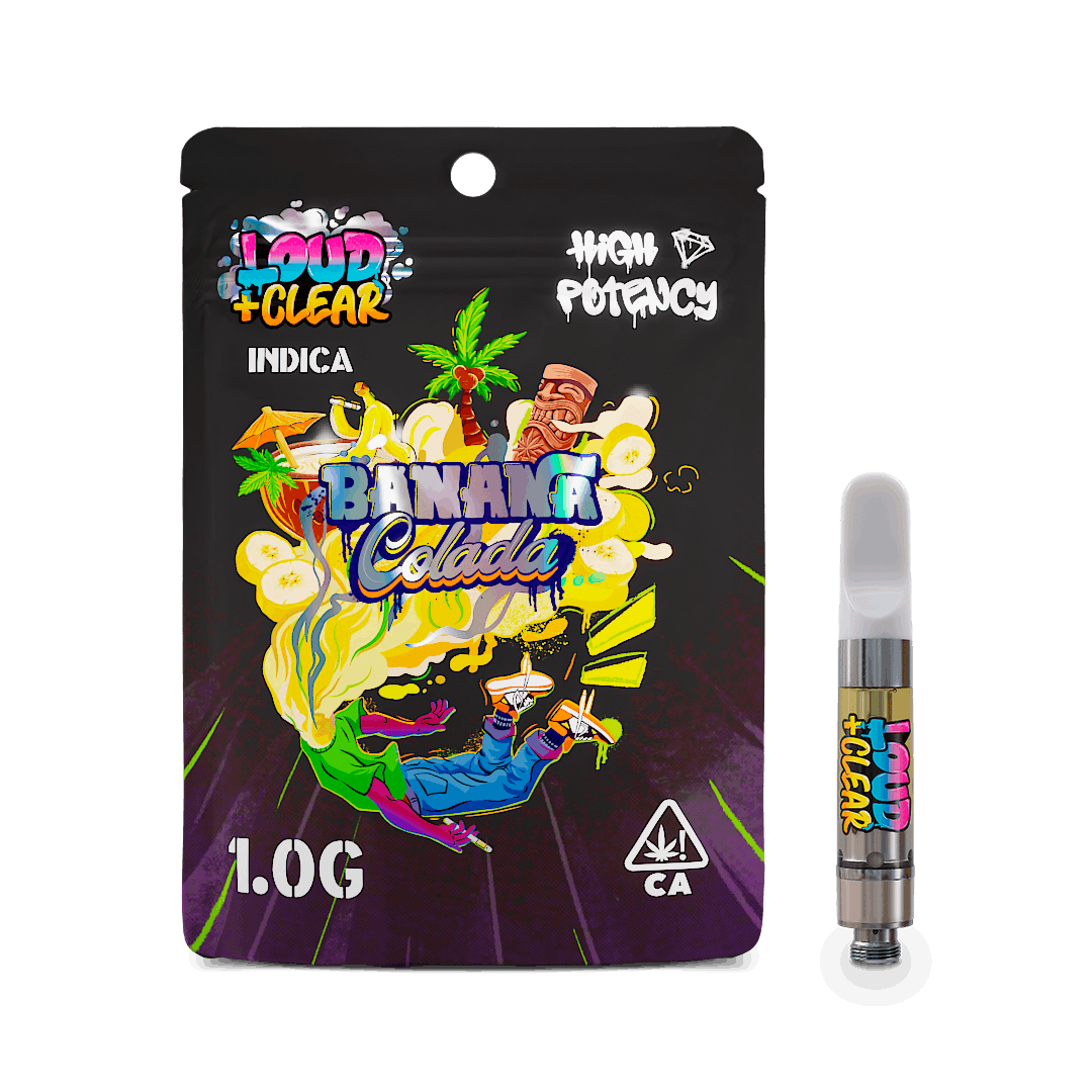 BANANA COLADA 1G CART - LOUD+CLEAR -  - $21.75 - Vape
