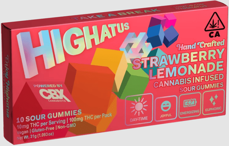 Highatus - Strawberry Lemonade THC Sour Gummies - Highatus - Highatus - Strawberry Lemonade THC Sour Gummies - $20 - Edible