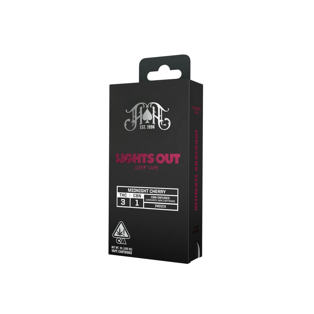 Lights Out | Midnight Cherry CBN Cartridge - 1g - Heavy Hitters -  - $60 - Cartridges / Pods
