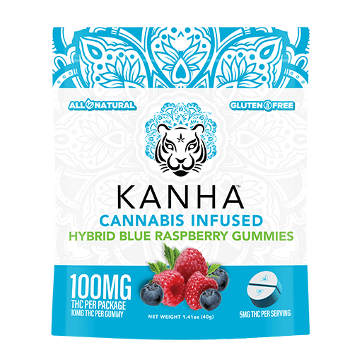 Blue Raspberry Gummies - Kanha - 10 Gummies - $19.99 - Edibles