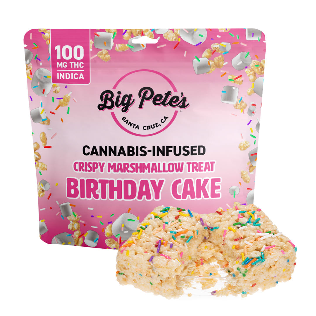 Birthday Cake Crispy Marshmallow Treat Indica - Big Pete's - 10 Piece - $20 - Edibles