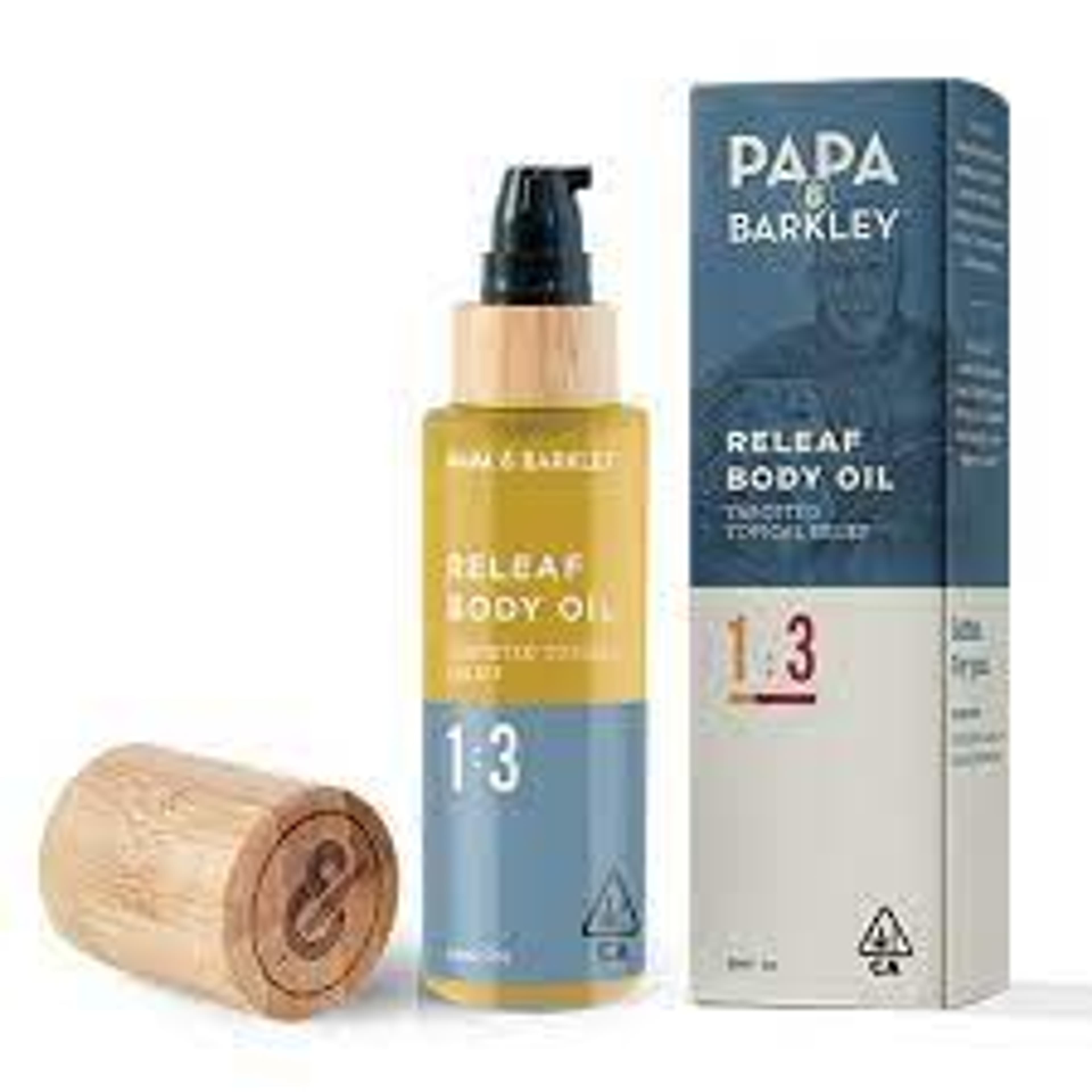 ReLeaf 1:3 Body Oil - PAPA & BARKLEY - 2oz - $42 - Topicals