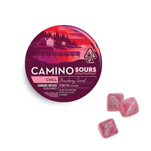 Camino Sours Strawberry Sunset 'Chill' Gummies