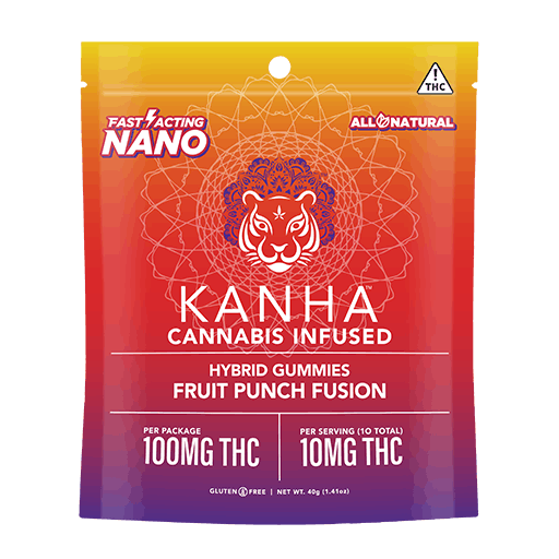 NANO Fruit Punch Fusion Gummies - Kanha - 10 Gummies - $22.99 - Edibles