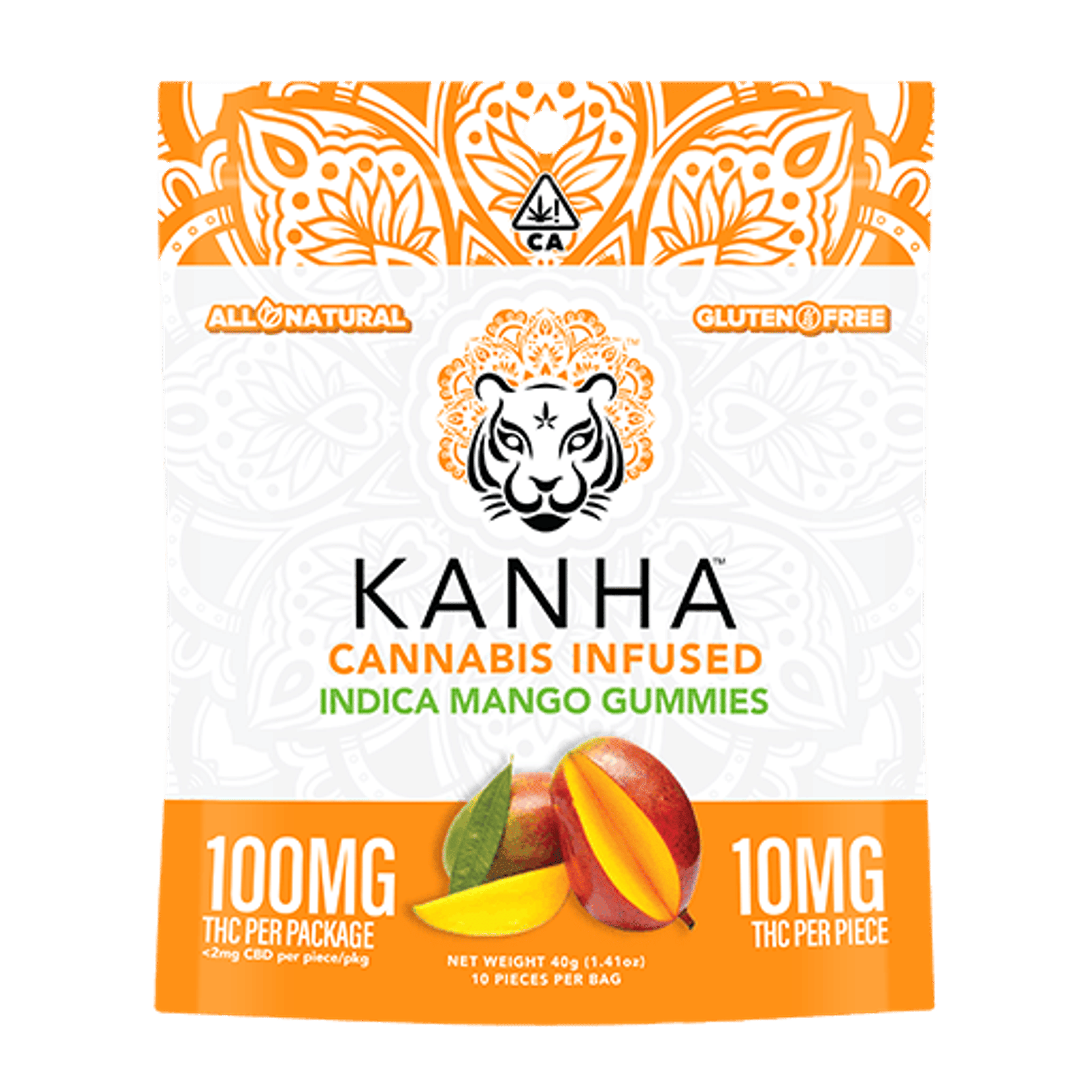 Indica Mango Gummies - Kanha Treats - - $16 - Edible
