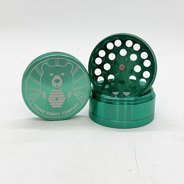 T.H.C. - "Circular Logo" - Green - Metal Grinder