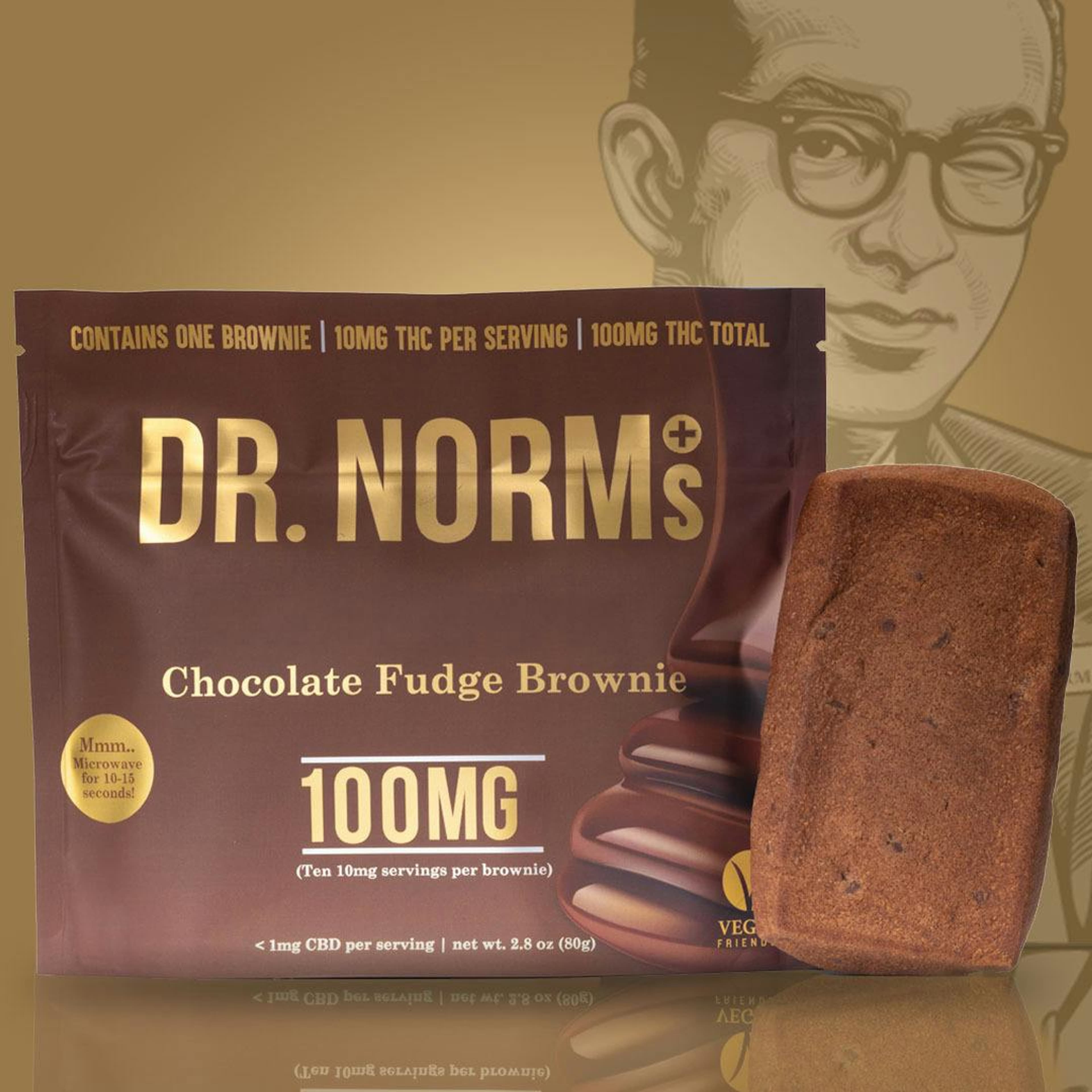 Chocolate Fudge Brownie - Vegan - Dr. Norm's - Brownie - $16.99 - Edibles