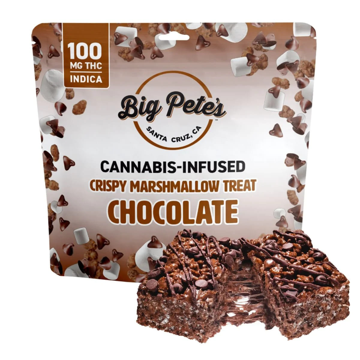 Chocolate Crispy Marshmallow Treat Indica - Big Pete's - 10 Piece - $20 - Edibles