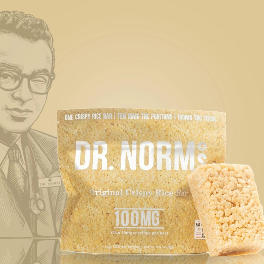 Original Crispy Rice Bar 100mg - DR. NORMS -  - $10.75 - Edibles