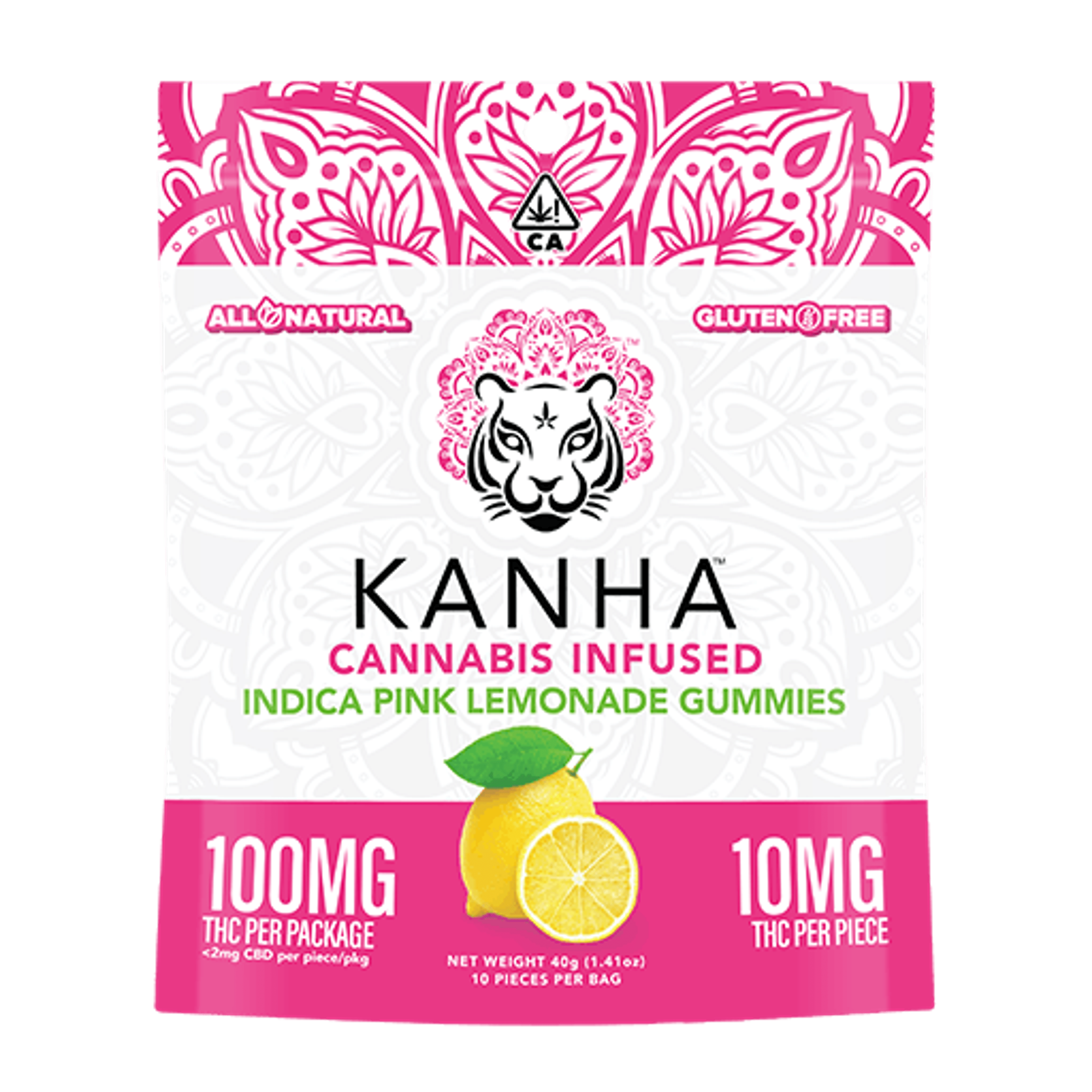Pink Lemonade Gummies - Kanha - 10 Gummies - $19.99 - Edibles