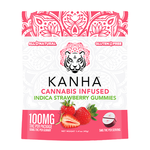 Indica Strawberry Gummies - Kanha Treats -  - $16 - Edible