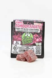 CBN Pomegranate | cut-a-dose Gummy (1 piece) 100mg