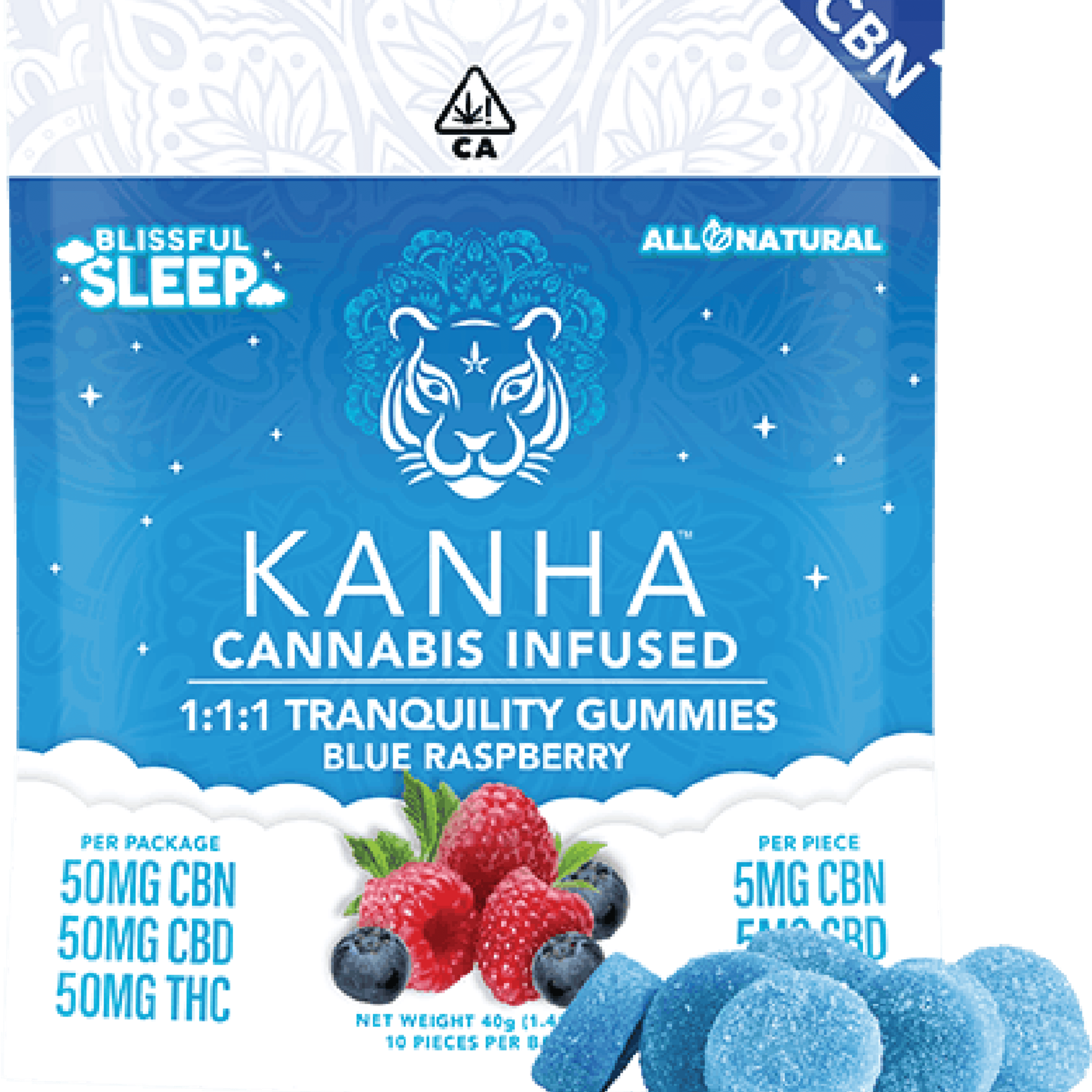 1:1:1 Tranquility Gummies - Kanha - 10 Piece - $18 - Edibles