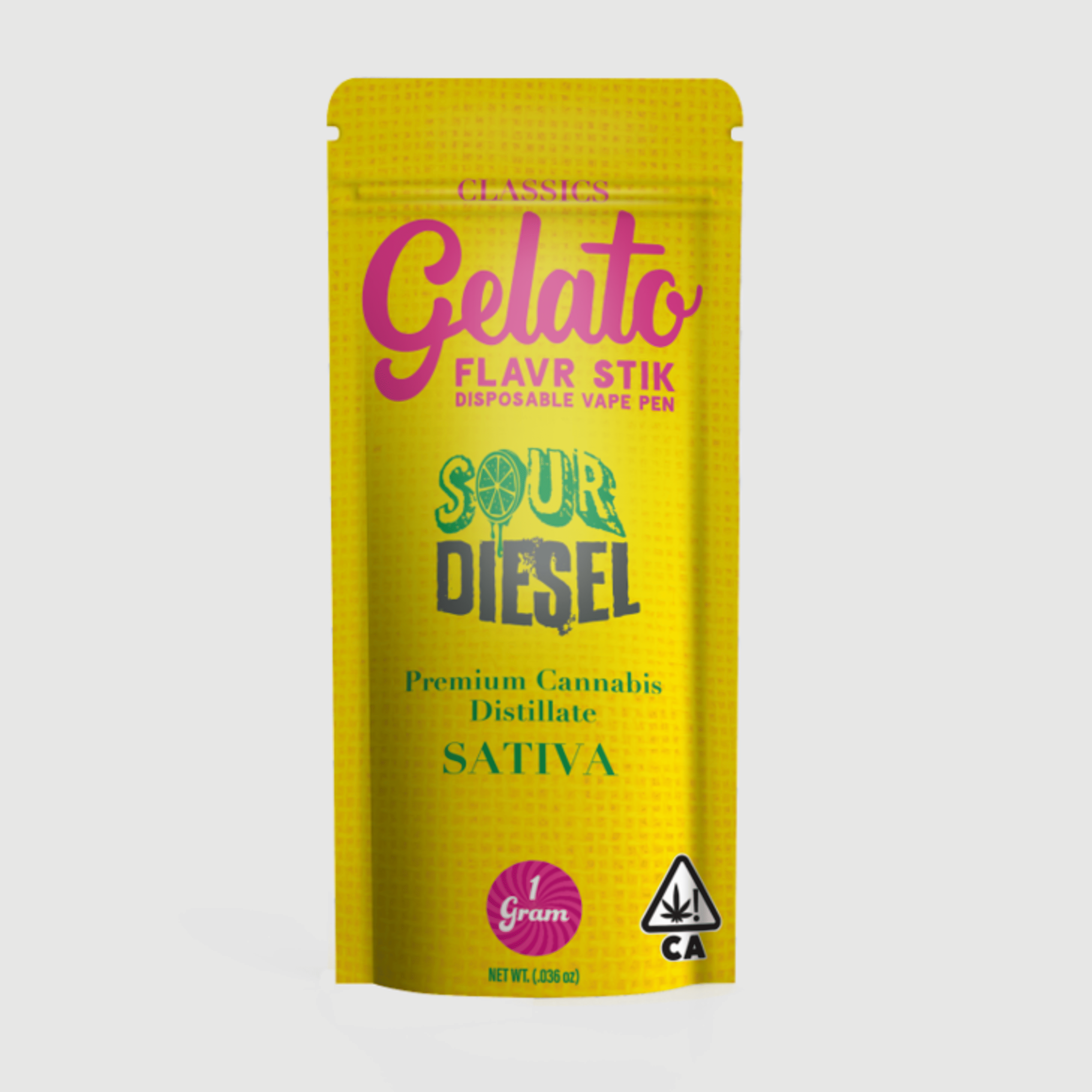 Gelato AIO | 1g - Sour Diesel - Disposable - Sativa - Gelato - - $16.80 - All-In-Ones