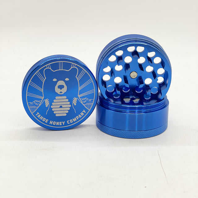 T.H.C. - "Circular Logo" - Blue - Metal Grinder