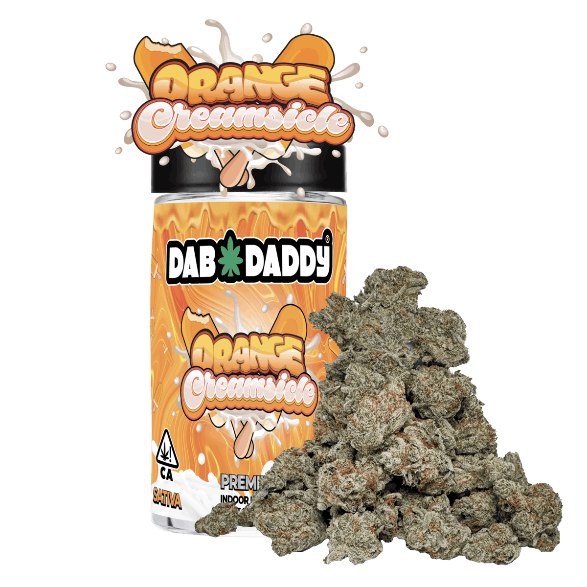 Dab Daddy: Orange Creamsicle (S) 1/2oz Premium Flower - 14g - Dab
