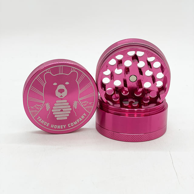 T.H.C. - "Circular Logo" - Pink - Metal Grinder