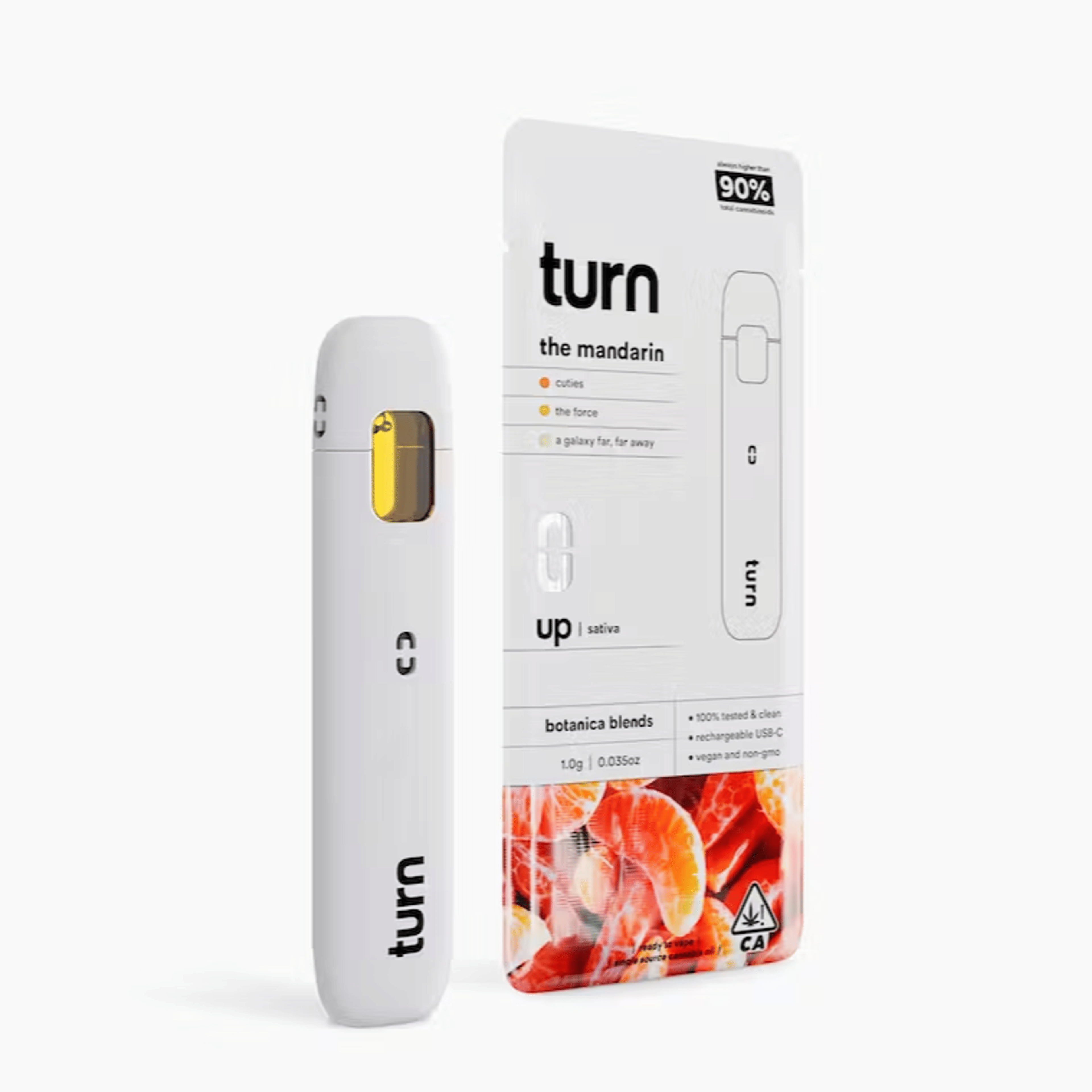 The Mandarin 'Turn Up' AIO 1g - Turn - - $30 - Vapes