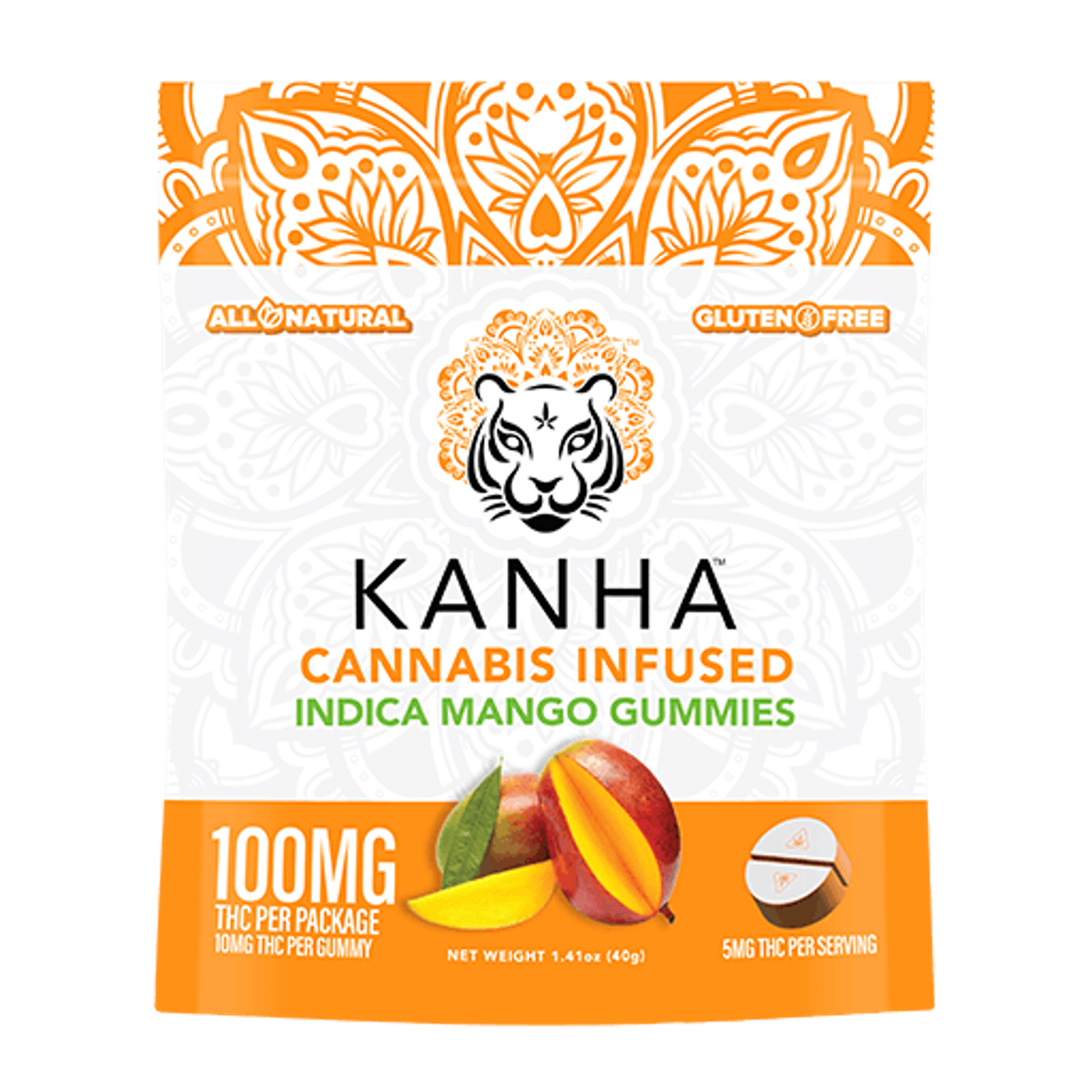 Mango Gummies - Kanha - 10 Gummies - $18.99 - Edibles