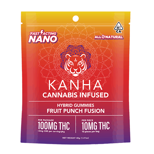 Fruit Punch Fusion 100mg - Kanha -  - $20 - Edible