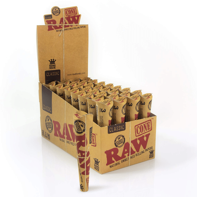RAW | Cones - Classic King Size Organic Hemp 3pk